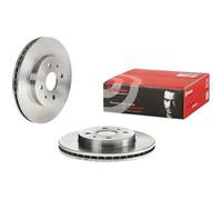 2x Brake disc internally vented 09.B524.10 BREMBO for DAIHATSU SUBARU