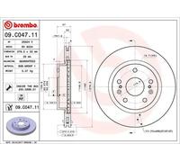 Brembo 09.C047.11 Prime Brake Disc