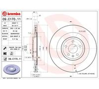 Brembo 09.C170.11 - Brake Disc with UV Coating (Set of 2) - Rear