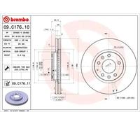 BREMBO 09.C176.11 Brake disc