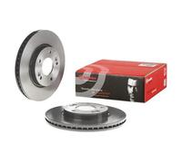 2x Brake disc internally vented 09.C249.11 BREMBO for HYUNDAI KIA