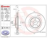 Brembo Brake Disc Front Internally Vented Fits Nissan X-Trail Renault Koleos