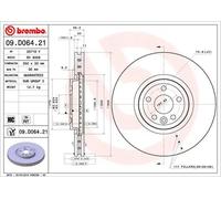 Brembo 09.D064.21 Disc Brake Rotor