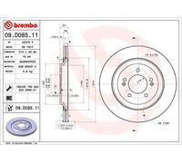 Brembo Brake Disc (Pair) 09.D085.11