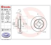 BREMBO 09.D572.11 Brake disc