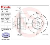 BREMBO 09.D710.11 Brake disc