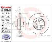 Brembo Brake Disc 09.D772.11 - Front Vented 295mm - Pair for Mercedes-Benz A-Class A160