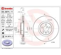 BREMBO 09.D974.11 Brake disc