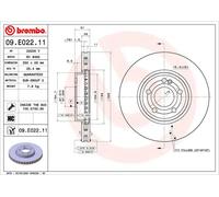 Brembo Front Brake Discs Vented 305mm Pair - 09.E022.11
