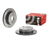 BREMBO 2x Brake Discs Vented Rear Axle Braking Fits Subaru Forester 09.E098.11