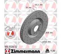 ZIMMERMANN 100.3326.52 Brake disc
