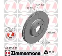X2 PCS BRAKE DISC 100.3355.20