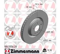 ZIMMERMANN 100.3356.20 Brake disc
