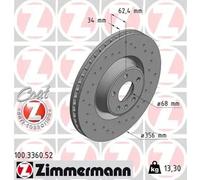 ZIMMERMANN 100.3360.52 Brake disc