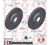 ZIMMERMANN 150.2929.53 Brake disc