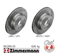 ZIMMERMANN 150.2934.53 Brake disc
