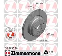 ZIMMERMANN 150.3450.20 Brake disc