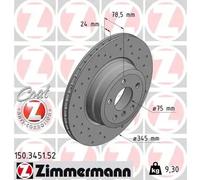 ZIMMERMANN 150.3451.52 Brake disc