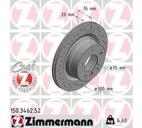 ZIMMERMANN Brake disc BMW 150.3462.52 34216778051,34216855005 Brake rotor,Brake discs,Brake rotors