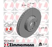 ZIMMERMANN 150.3481.32 Brake disc
