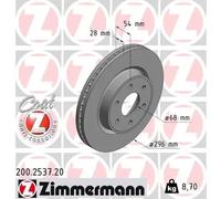 ZIMMERMANN 200.2537.20 Brake disc
