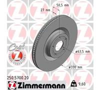 ZIMMERMANN 250.5700.20 Brake disc