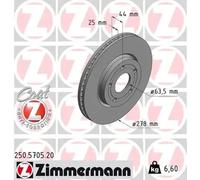 ZIMMERMANN 250.5705.20 Brake disc