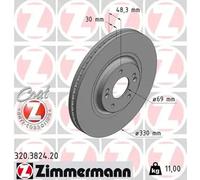 ZIMMERMANN 320.3824.20 Brake disc
