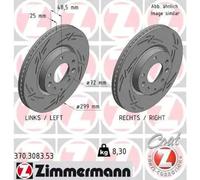 ZIMMERMANN 370.3083.53 Brake disc