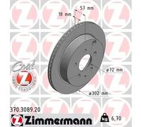 ZIMMERMANN 370.3089.20 Brake disc