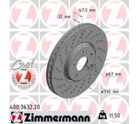 ZIMMERMANN 400.3632.20 Brake disc