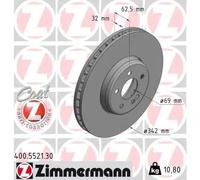 ZIMMERMANN 400.5521.30 Brake disc