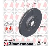 ZIMMERMANN 400.5558.20 Brake disc