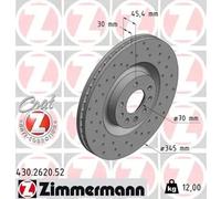 ZIMMERMANN 430.2620.52 Brake disc