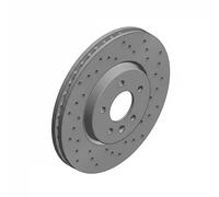 2x Brake disc internally vented 430.2646.52 ZIMMERMANN for OPEL