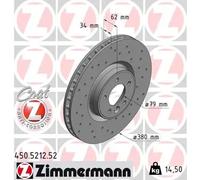ZIMMERMANN 450.5212.52 Brake disc