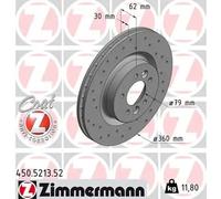 ZIMMERMANN 450.5213.52 Brake disc