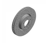 2x Brake disc internally vented 450.5226.52 ZIMMERMANN for LAND ROVER