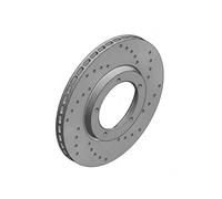 2x Brake disc internally vented 460.1017.52 ZIMMERMANN for PORSCHE 911 911 Targa