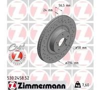 ZIMMERMANN 530.2458.52 Brake disc
