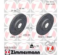 ZIMMERMANN 540.2491.53 Brake disc