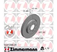 ZIMMERMANN 540.5300.20 Brake disc