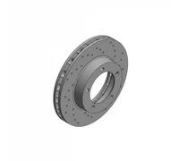 2x Brake disc internally vented 590.2573.52 ZIMMERMANN for TOYOTA LEXUS