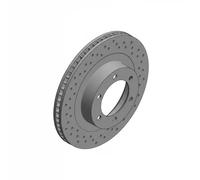 2x Brake disc internally vented 590.2586.52 ZIMMERMANN for TOYOTA