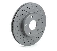 2x Brake disc internally vented 590.2589.52 ZIMMERMANN for TOYOTA RAV 4 Mk II