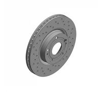 2x Brake disc internally vented 590.2592.52 ZIMMERMANN for TOYOTA COROLLA Verso