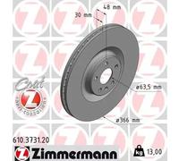 ZIMMERMANN 610.3731.20 Brake disc