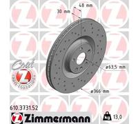 ZIMMERMANN 610.3731.52 Brake disc