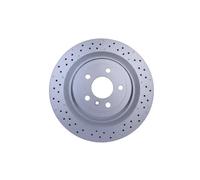 2x Brake disc internally vented 8DD 355 126-281 HELLA for MERCEDES-BENZ M-CLASS