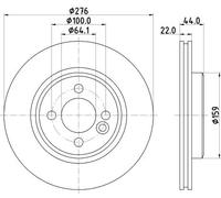 HELLA 8DD 355 131-981 Brake disc